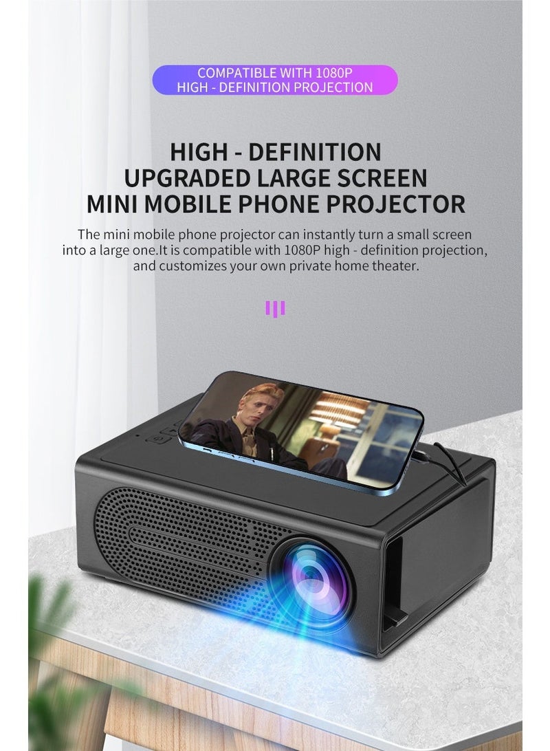 NexusTek Portable Smart Projector | 1080P HD, Multi-Device Compatible, Power Bank Support, Diffuse Reflection Eye Care, Built-in Speaker, Home Theater Projector - Image 4